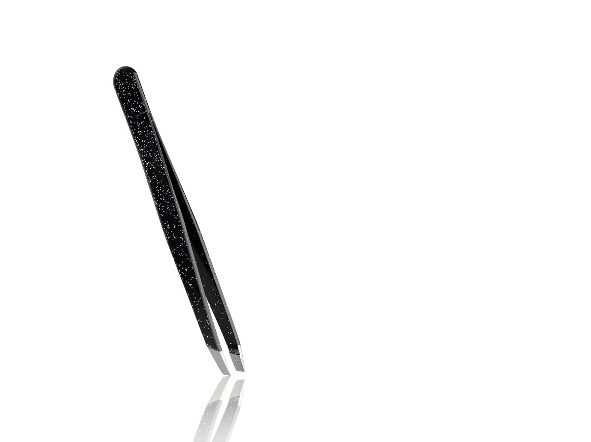 Pensetă Rubis Clasică cu Glitter Negru