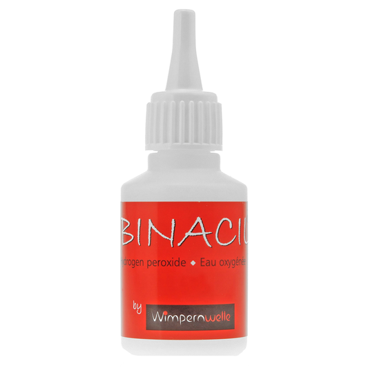 Oxidant Gel profesional Wimpernwelle pentru activarea vopselei de gene și sprâncene Binacil, rezultate uniforme și durabile.