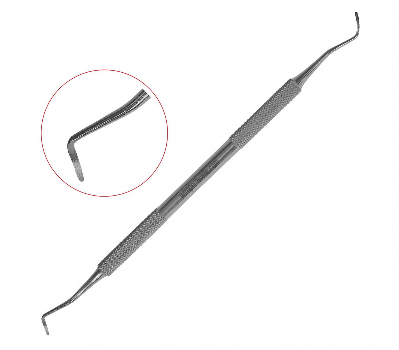 Aplicator din inox Wimpernwelle pentru laminare gene și sprâncene, ideal pentru saloane și tratamente profesionale de lifting.