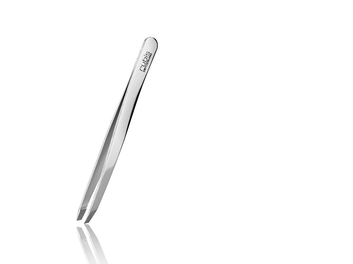 Set Pensetă Clasică cu Oglindă și Etui din Piele Rubis