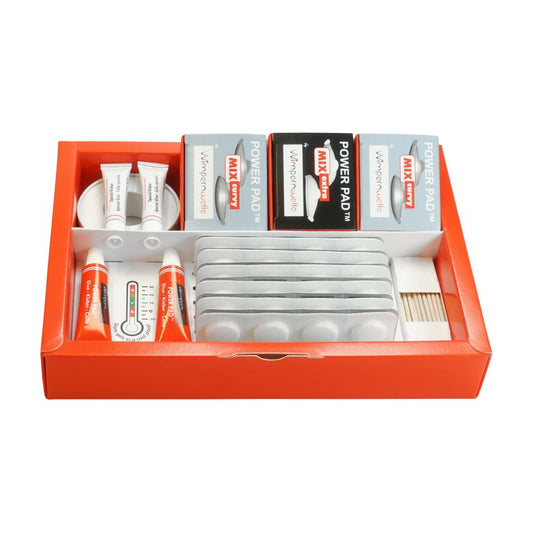 Kit complet Wimpernwelle cu Power Paduri de silicon pentru laminare gene – include soluții profesionale și accesorii de aplicare.