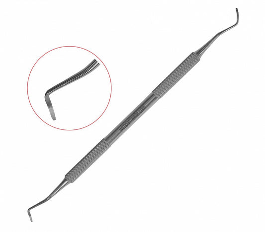 Aplicator din inox Wimpernwelle pentru laminare gene și sprâncene, ideal pentru saloane și tratamente profesionale de lifting.